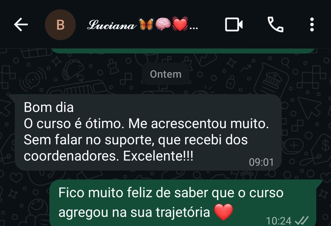 Depoimento de Luciana Braga