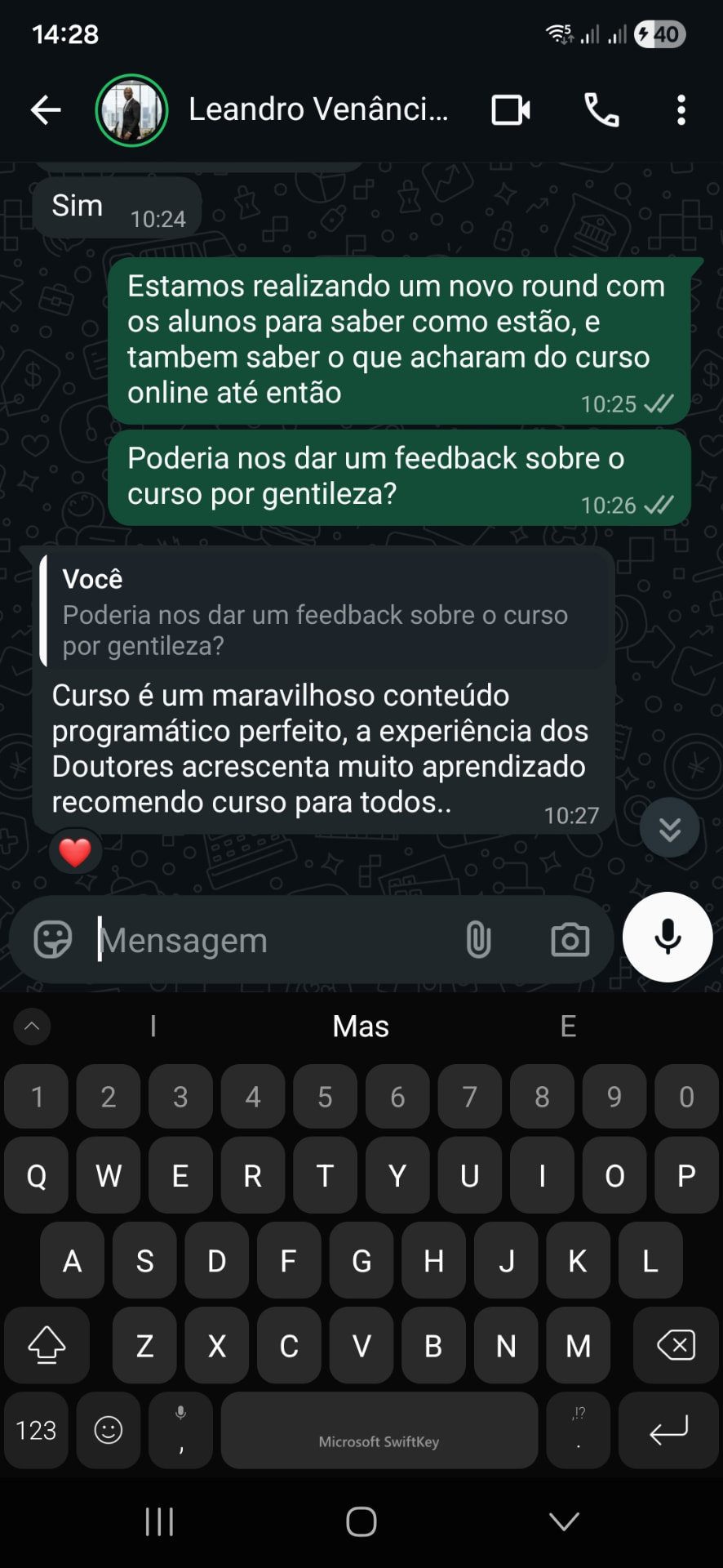 Depoimento de Leandro Venâncio