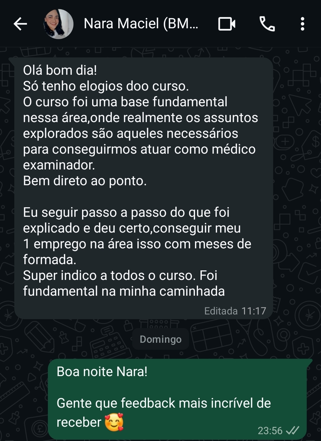 Depoimento de Nara Maciel